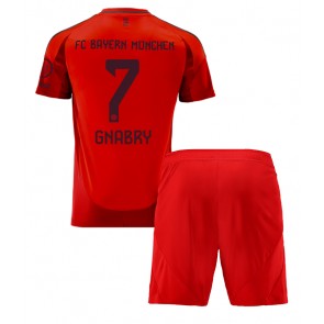 Bayern Munich Serge Gnabry #7 Dětské Domácí dres komplet 2024-25 Krátký Rukáv (+ trenýrky)